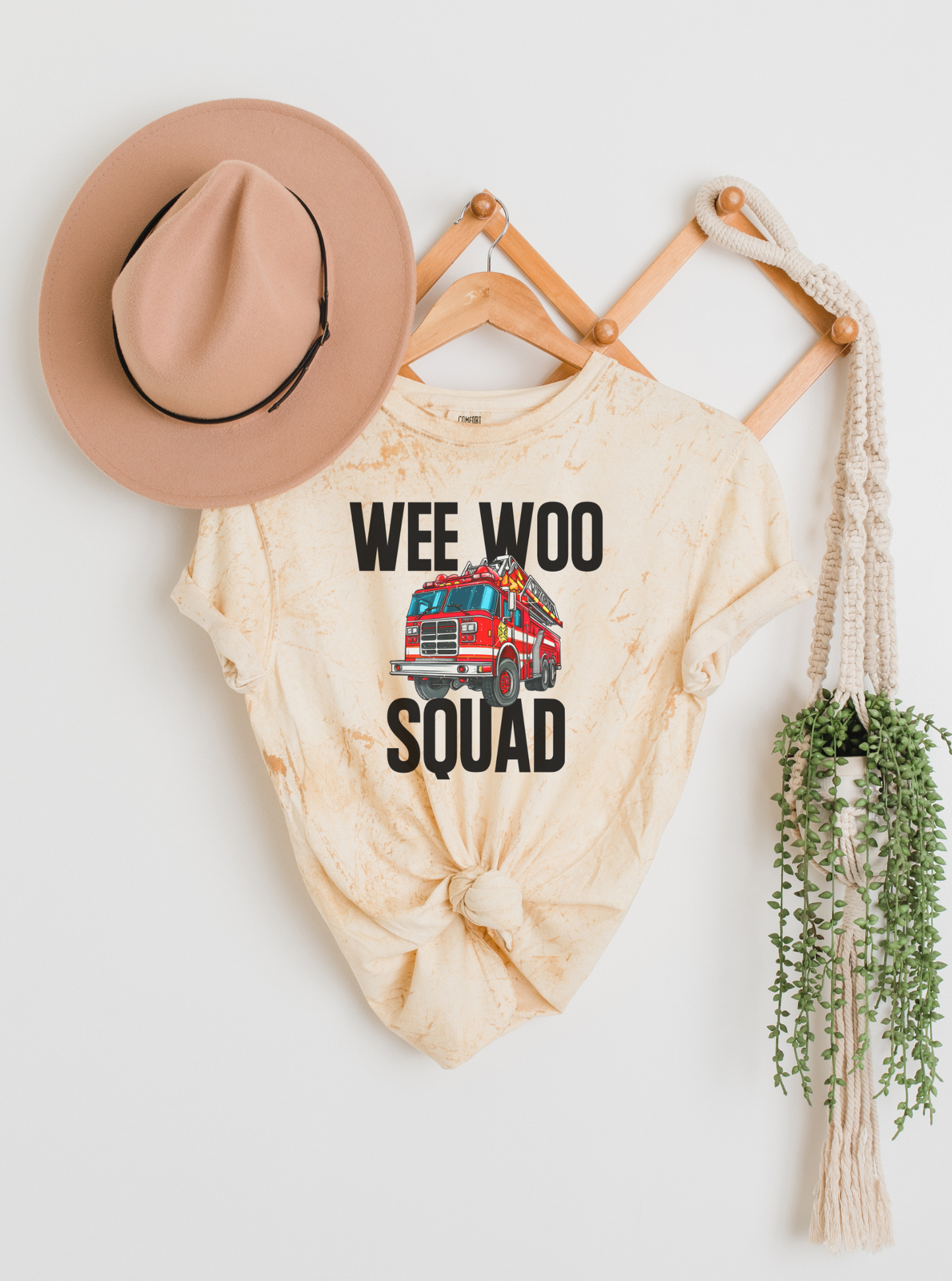 Wee Woo Squad Firefighter Shirt - Funny Fire Dept Tee