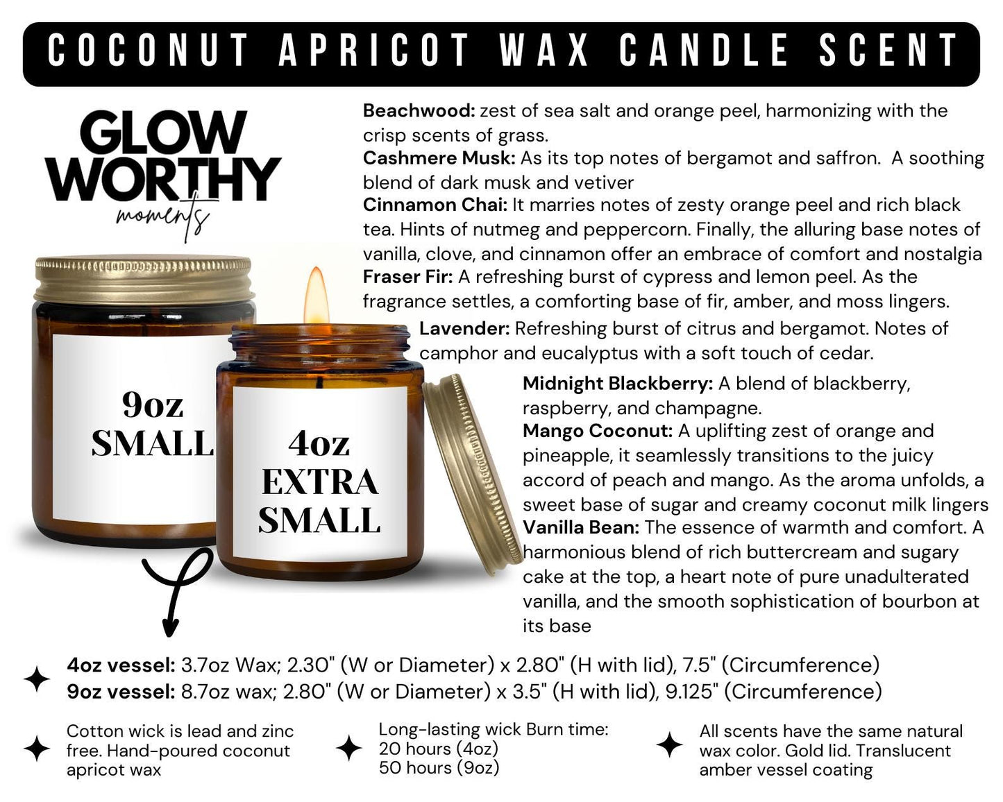 coconut apricot wax candle scent guide