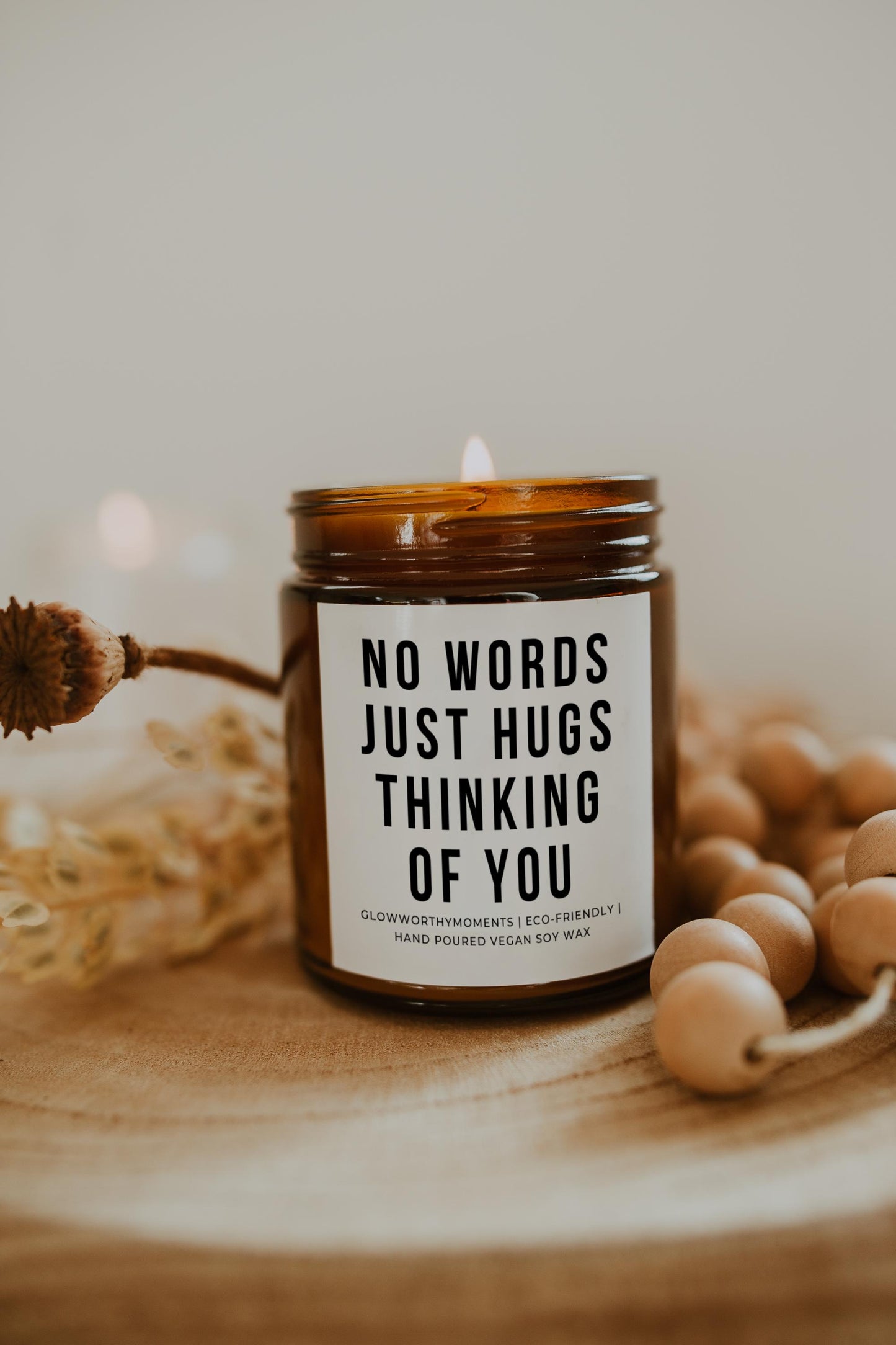 Elegant apology gift box with candle