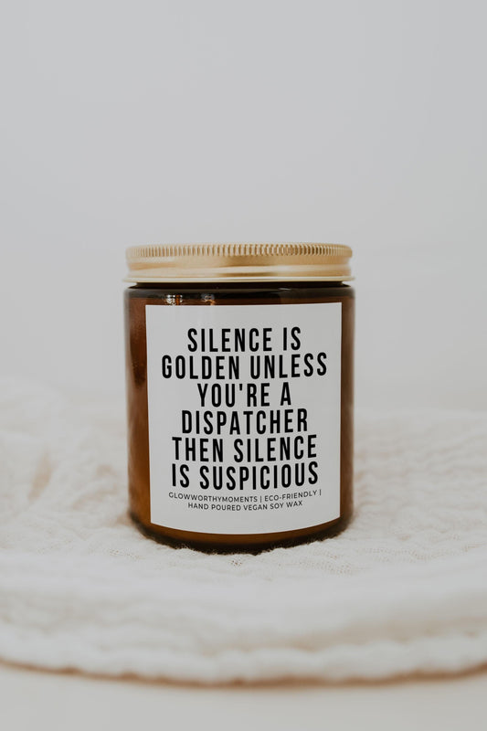 911 dispatcher graduate candle with sarcastic quote