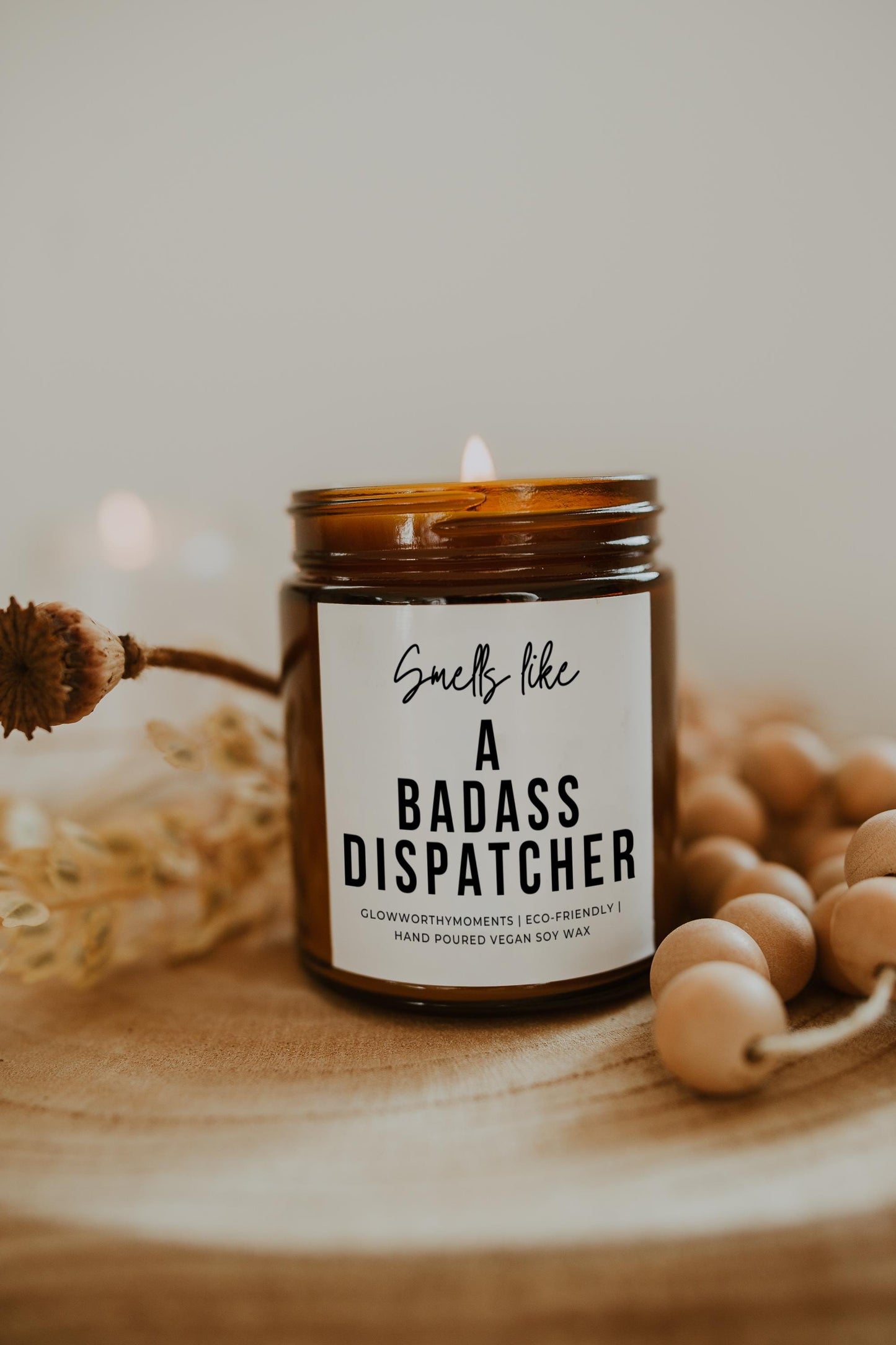 First responder gift bundle with candle
