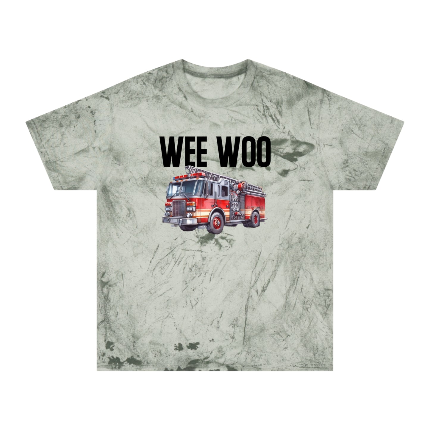 comfort colors tie dye green tshirt for firefighters