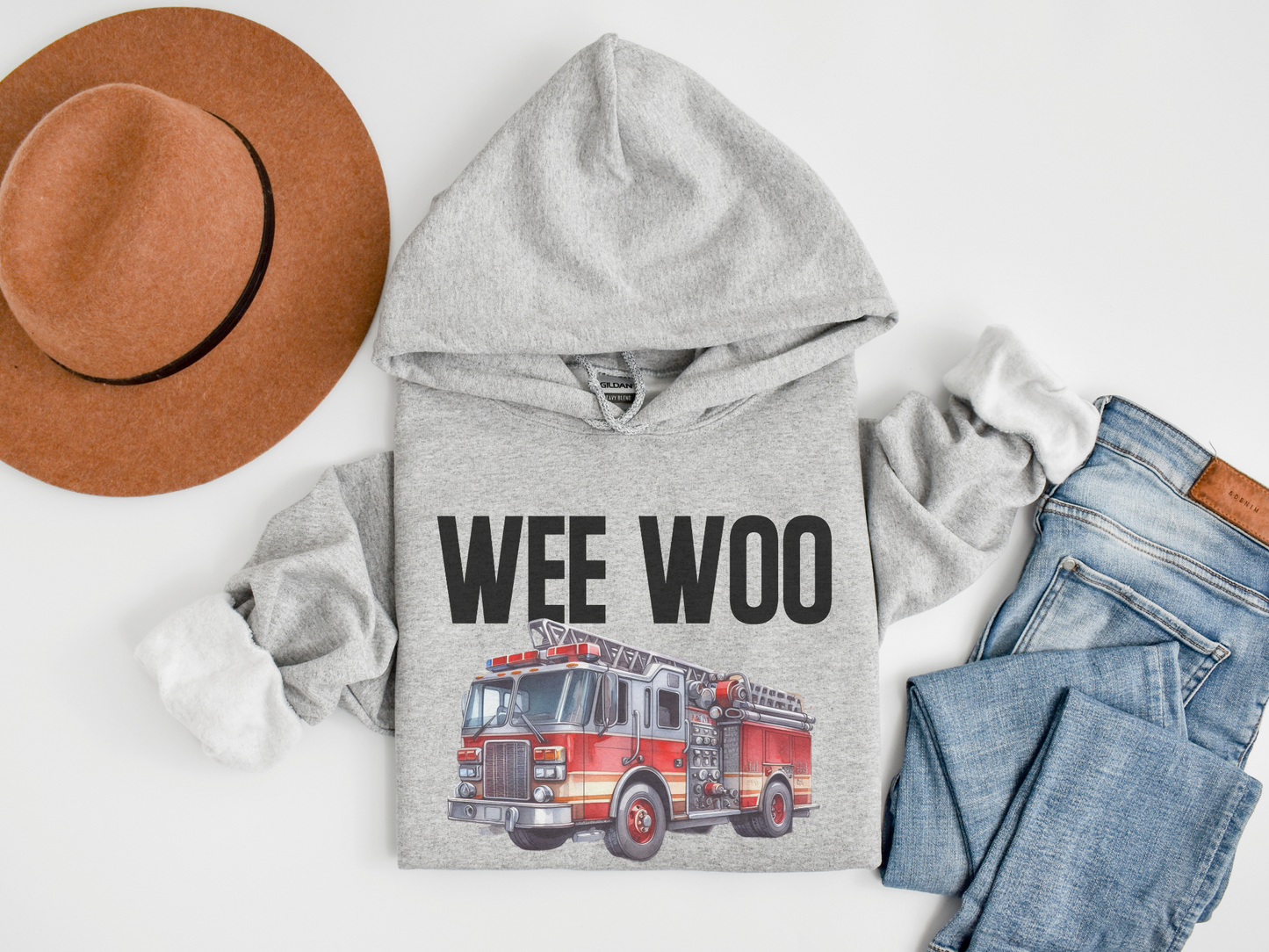 sport grey firefighter hoodie