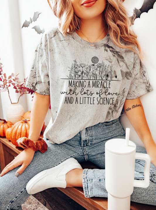 Hopeful 'Making a Miracle' IUI/IVF pregnancy shirt