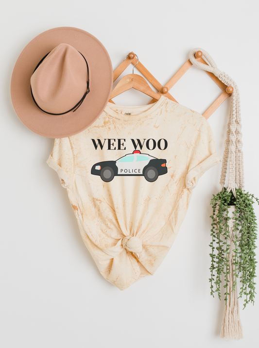 Sheriff's department matching tie dye cop tees