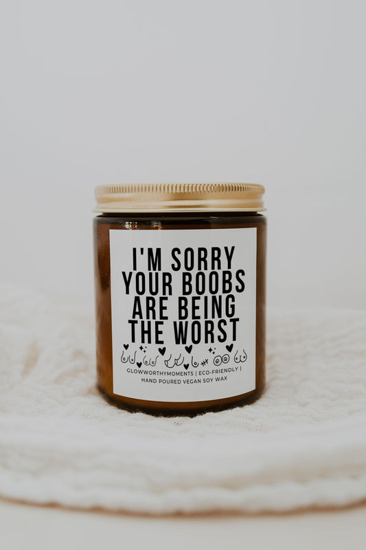 Custom gift for breast cancer survivor in hospital bed