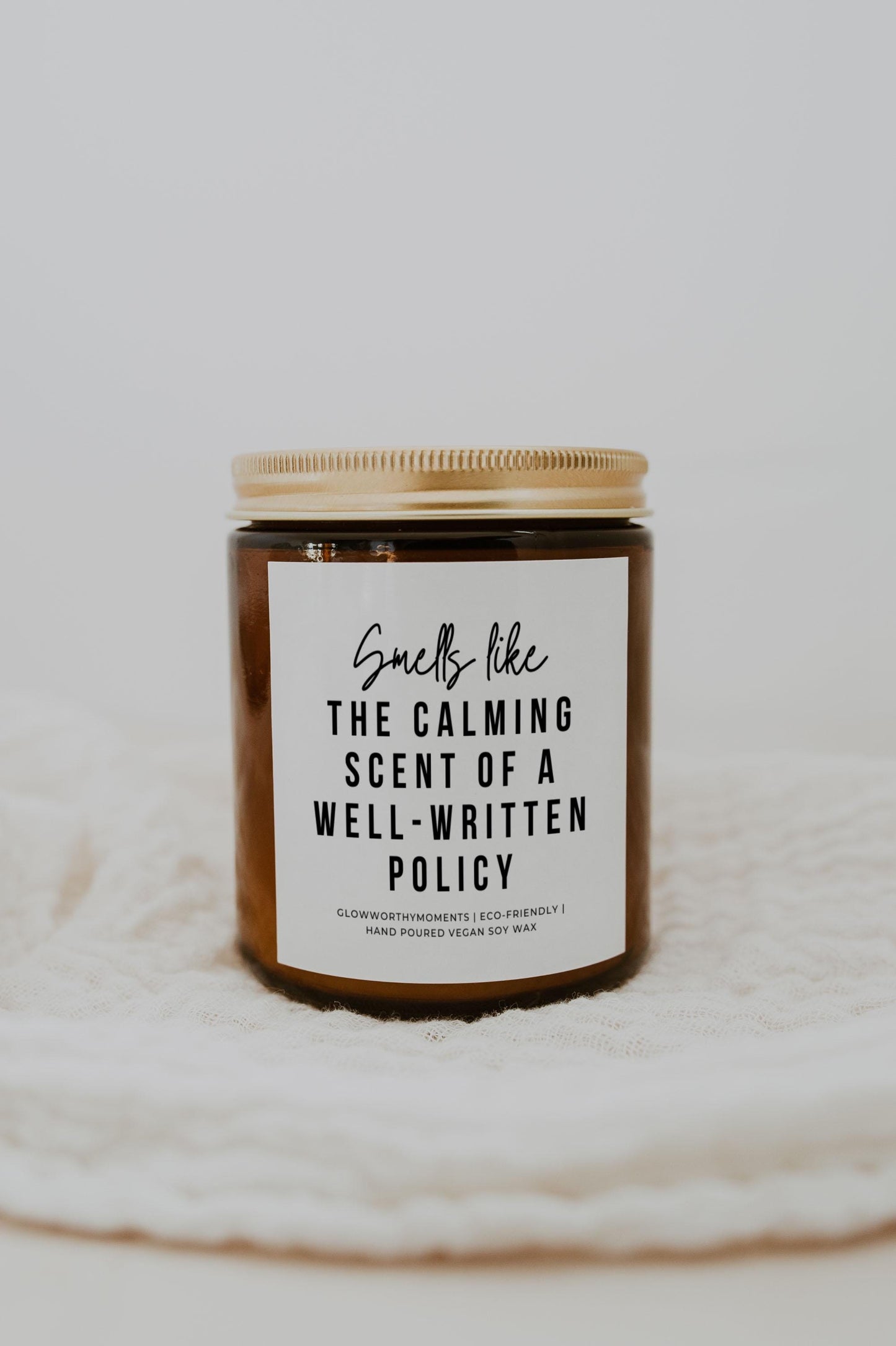 coworker opening funny policy analyst candle gift