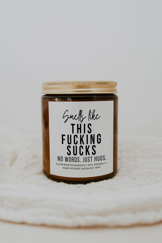 Memorial candle in gift box with note - thoughtful condolence present