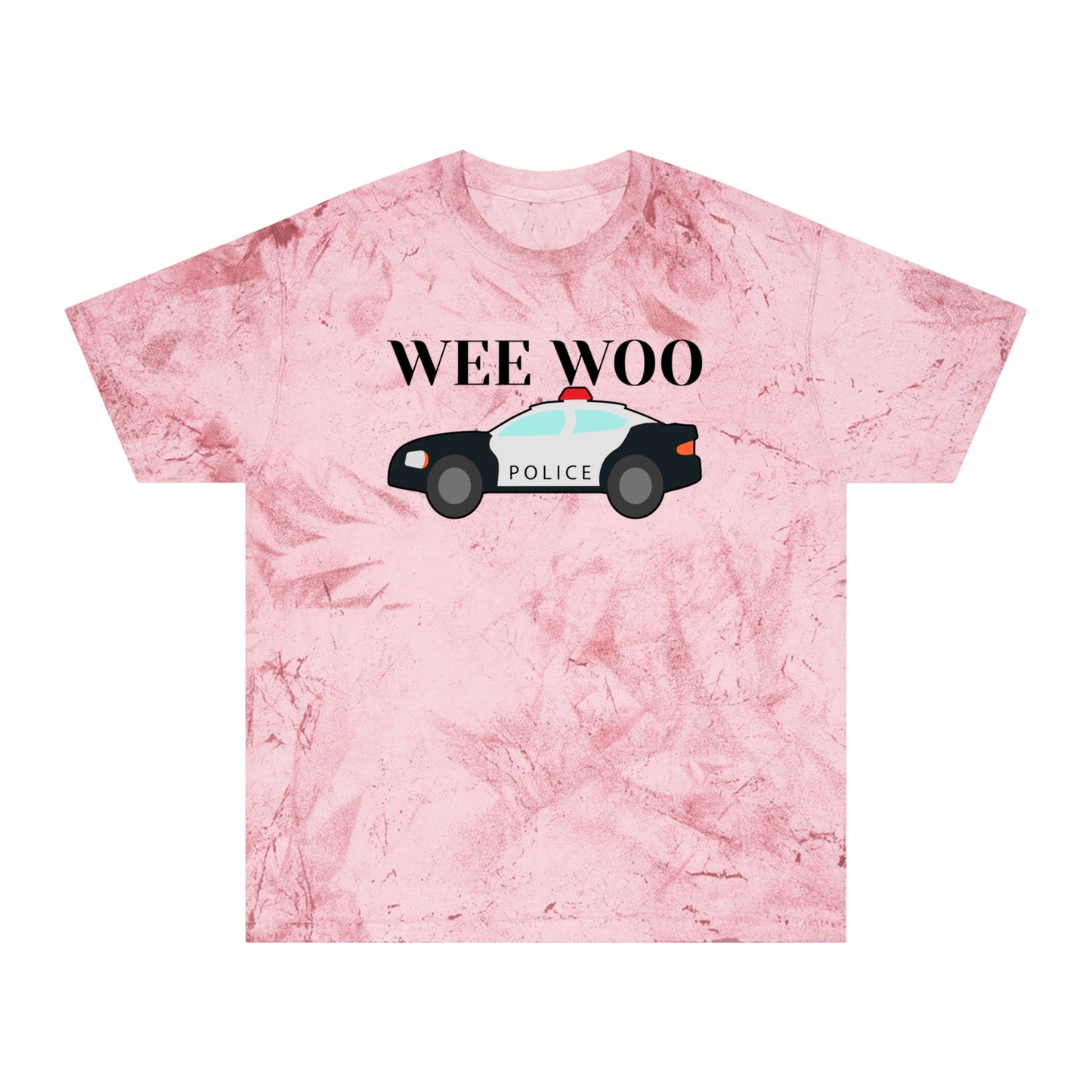 Wee Woo Police Shirt - Funny Cop Tie Dye Tee Gift