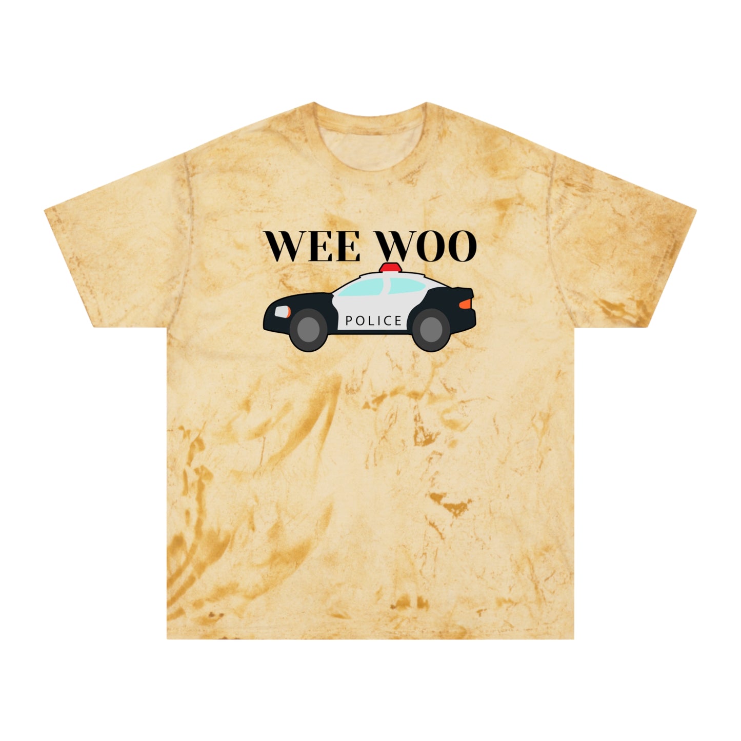 Wee Woo Police Shirt - Funny Cop Tie Dye Tee Gift