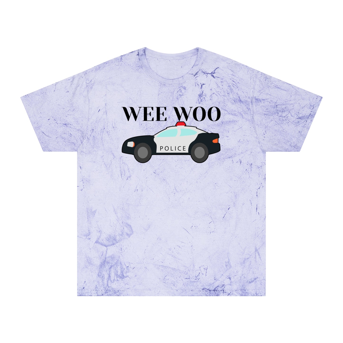 Wee Woo Police Shirt - Funny Cop Tie Dye Tee Gift