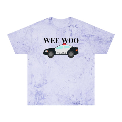 Wee Woo Police Shirt - Funny Cop Tie Dye Tee Gift