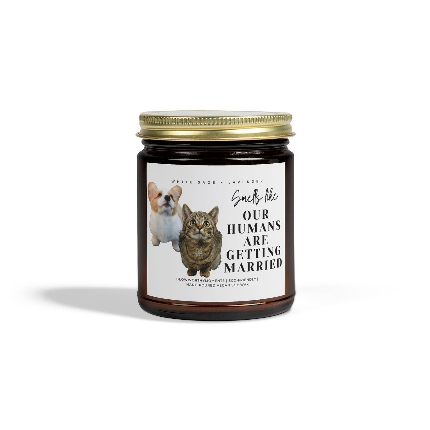 Personalized gifts size options showing 2-pet 9oz candle