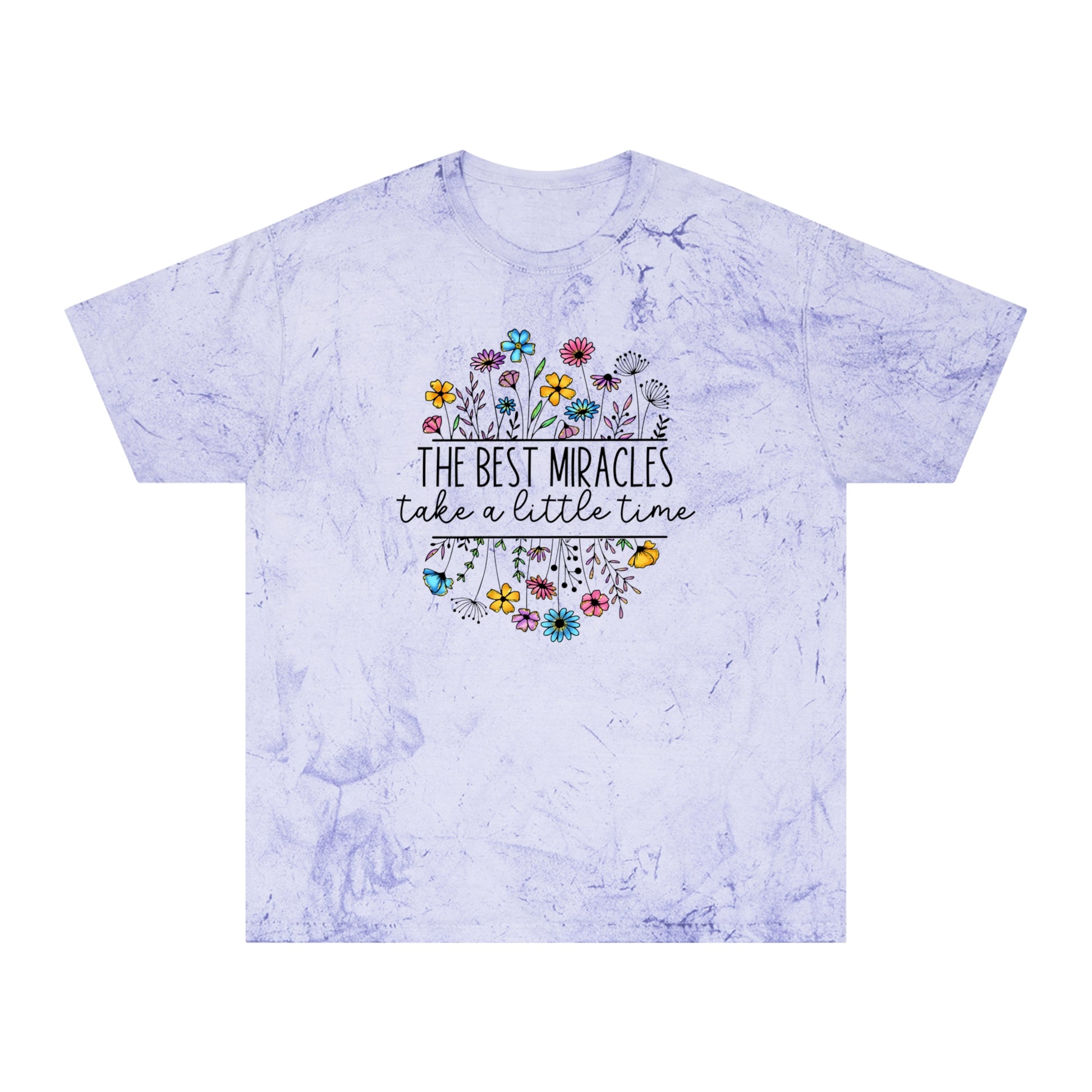 Uplifting 'The Best Miracles' fertility journey shirt for IVF/IUI