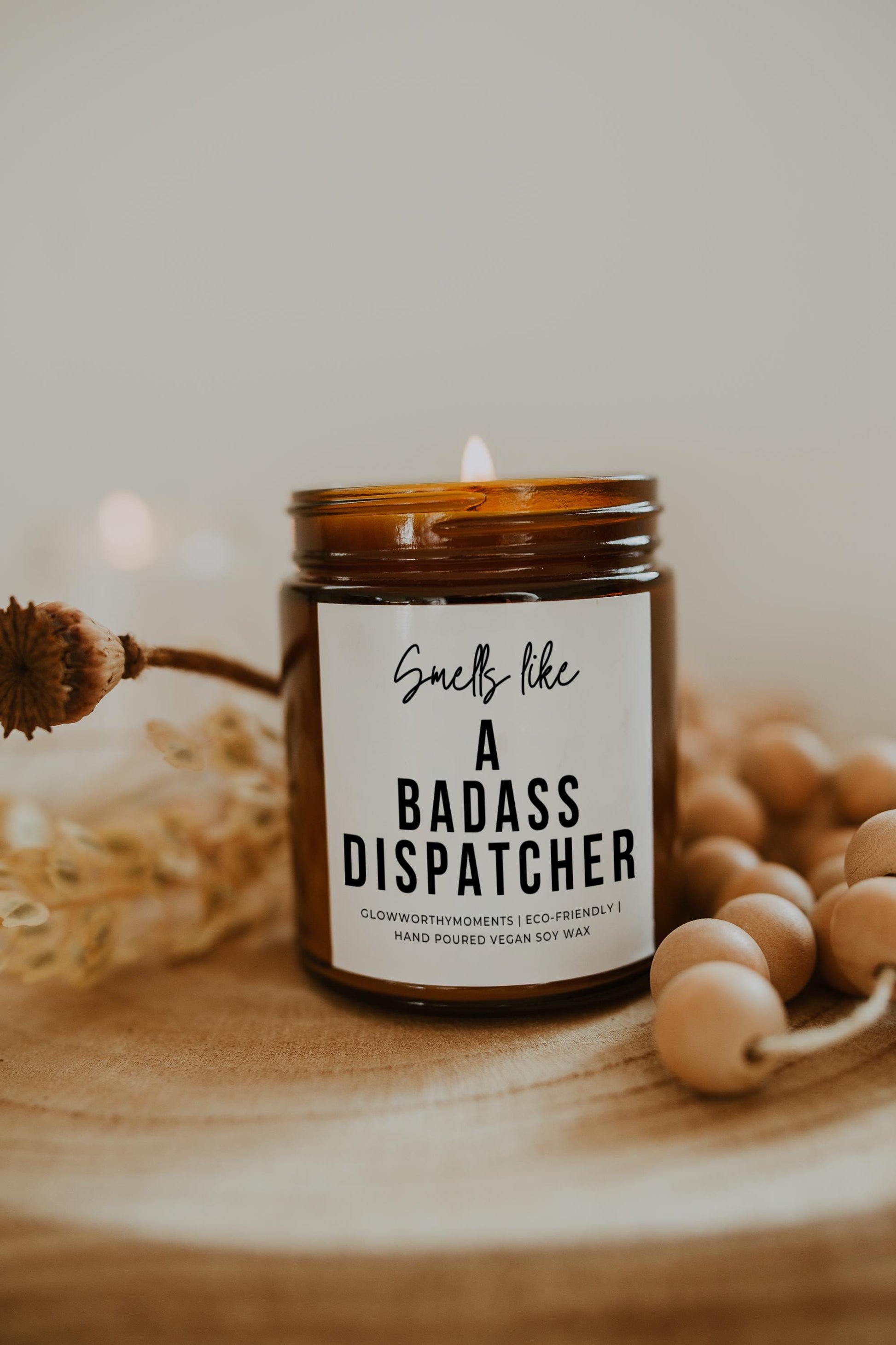 First responder gift bundle with candle