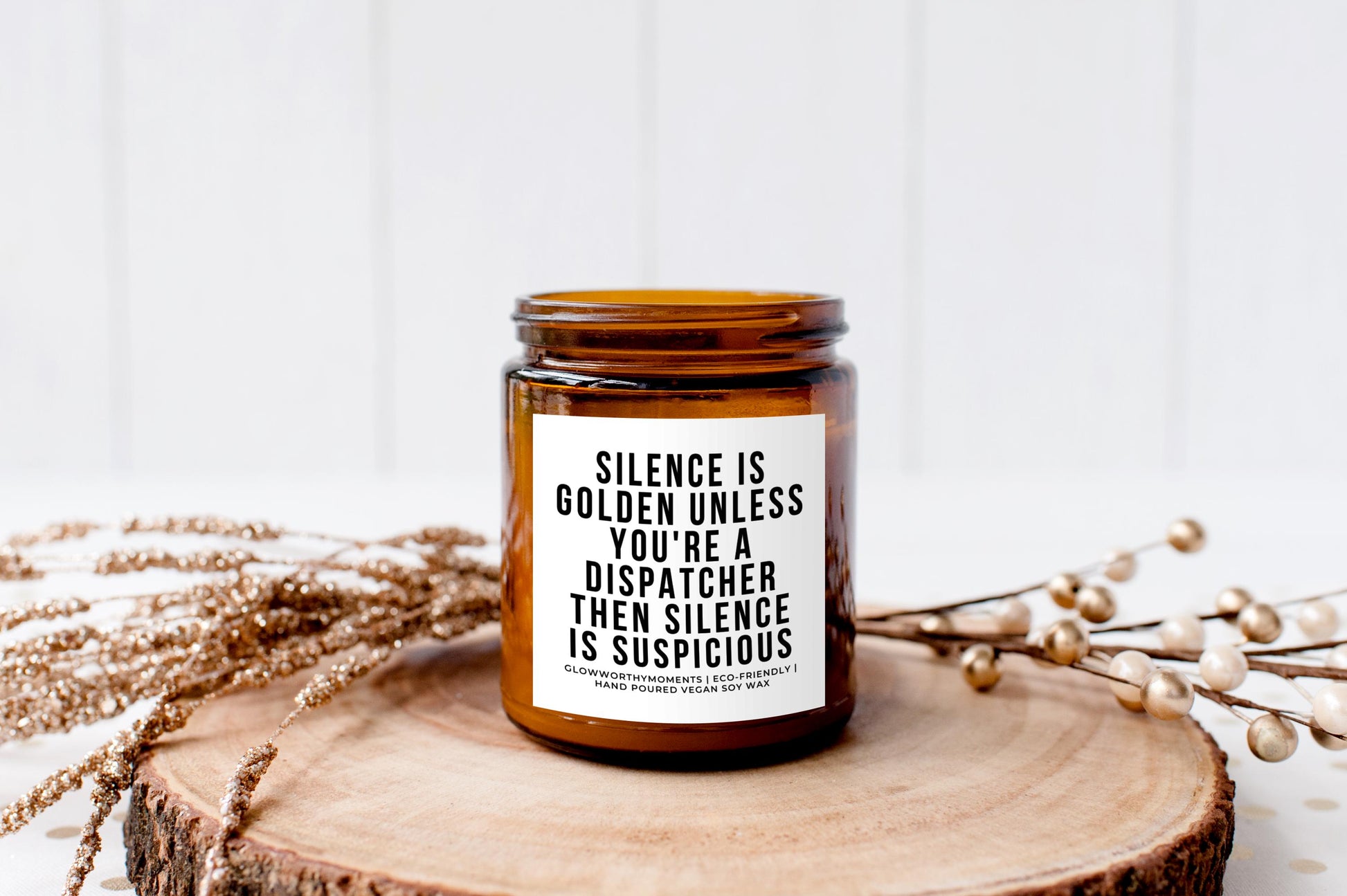 First responder gift bundle with candle