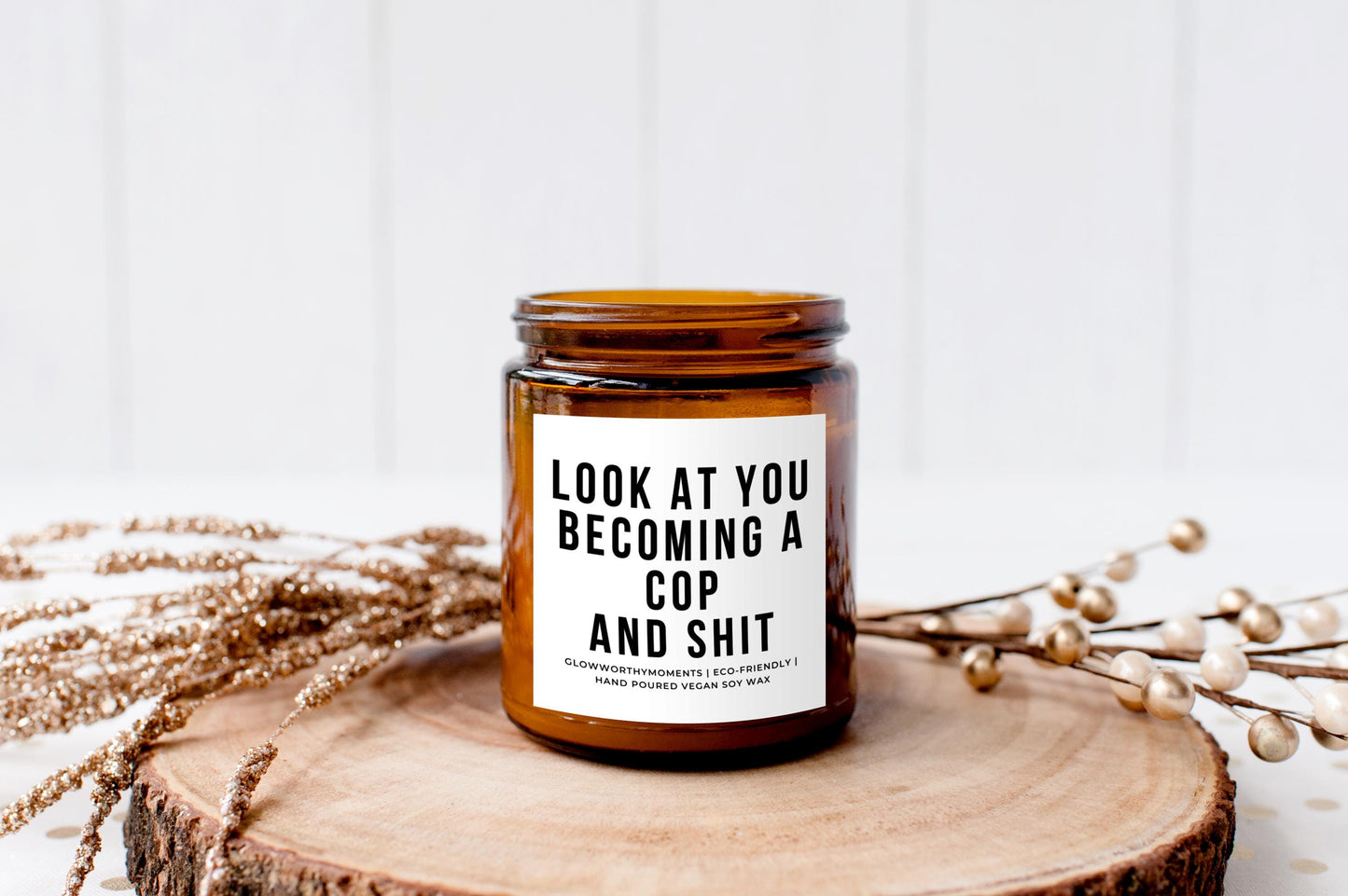 candle burning during night shift