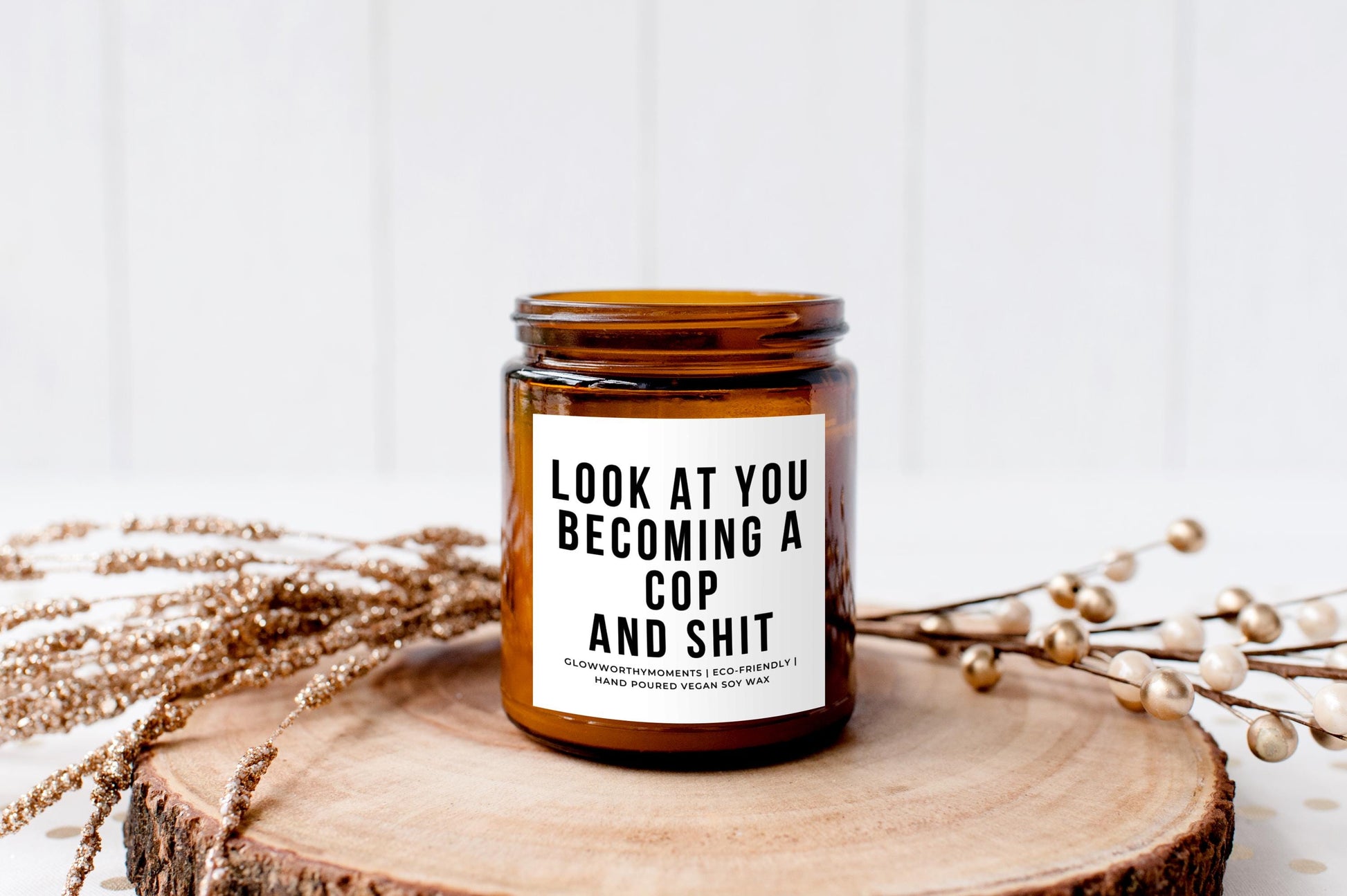 candle burning during night shift