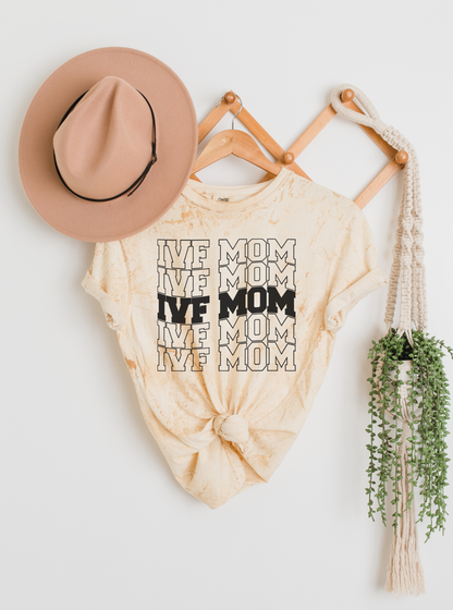 Hopeful 'IVF Mom' pregnancy announcement shirt for fertility parents