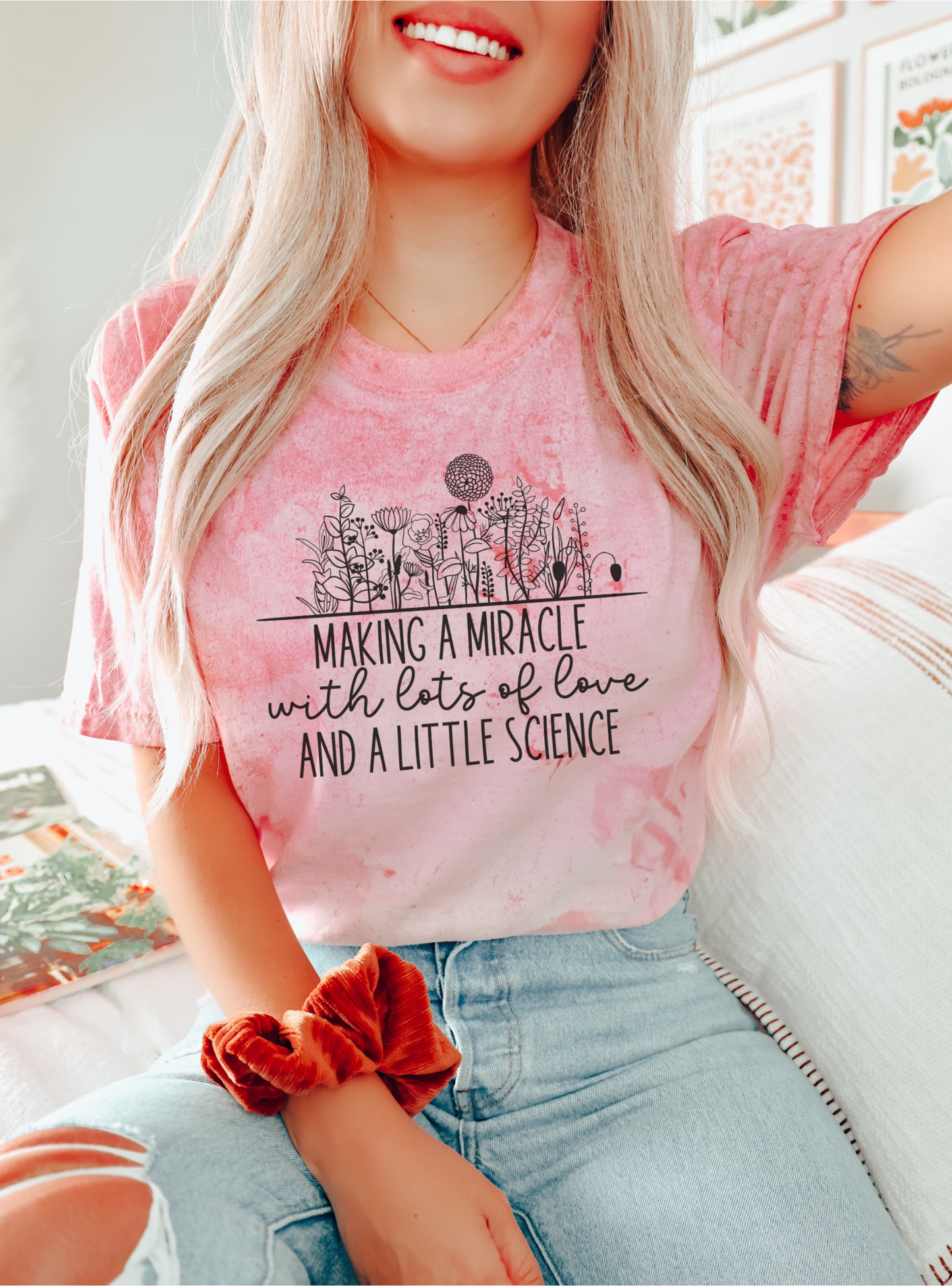 Hopeful 'Making a Miracle' IUI/IVF pregnancy shirt
