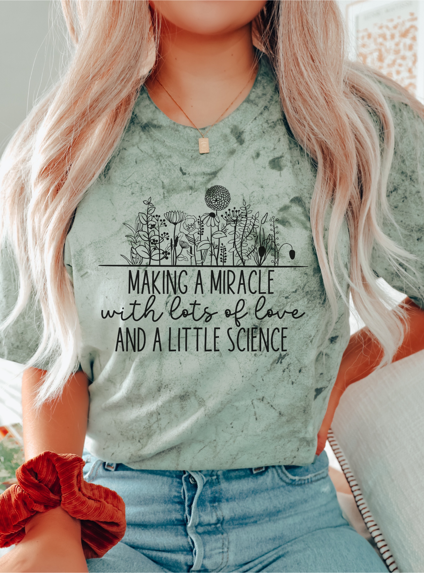 Hopeful 'Making a Miracle' IUI/IVF pregnancy shirt
