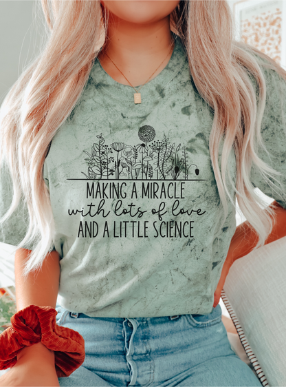 Hopeful 'Making a Miracle' IUI/IVF pregnancy shirt