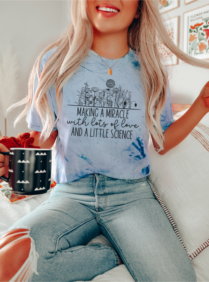 Hopeful 'Making a Miracle' IUI/IVF pregnancy shirt