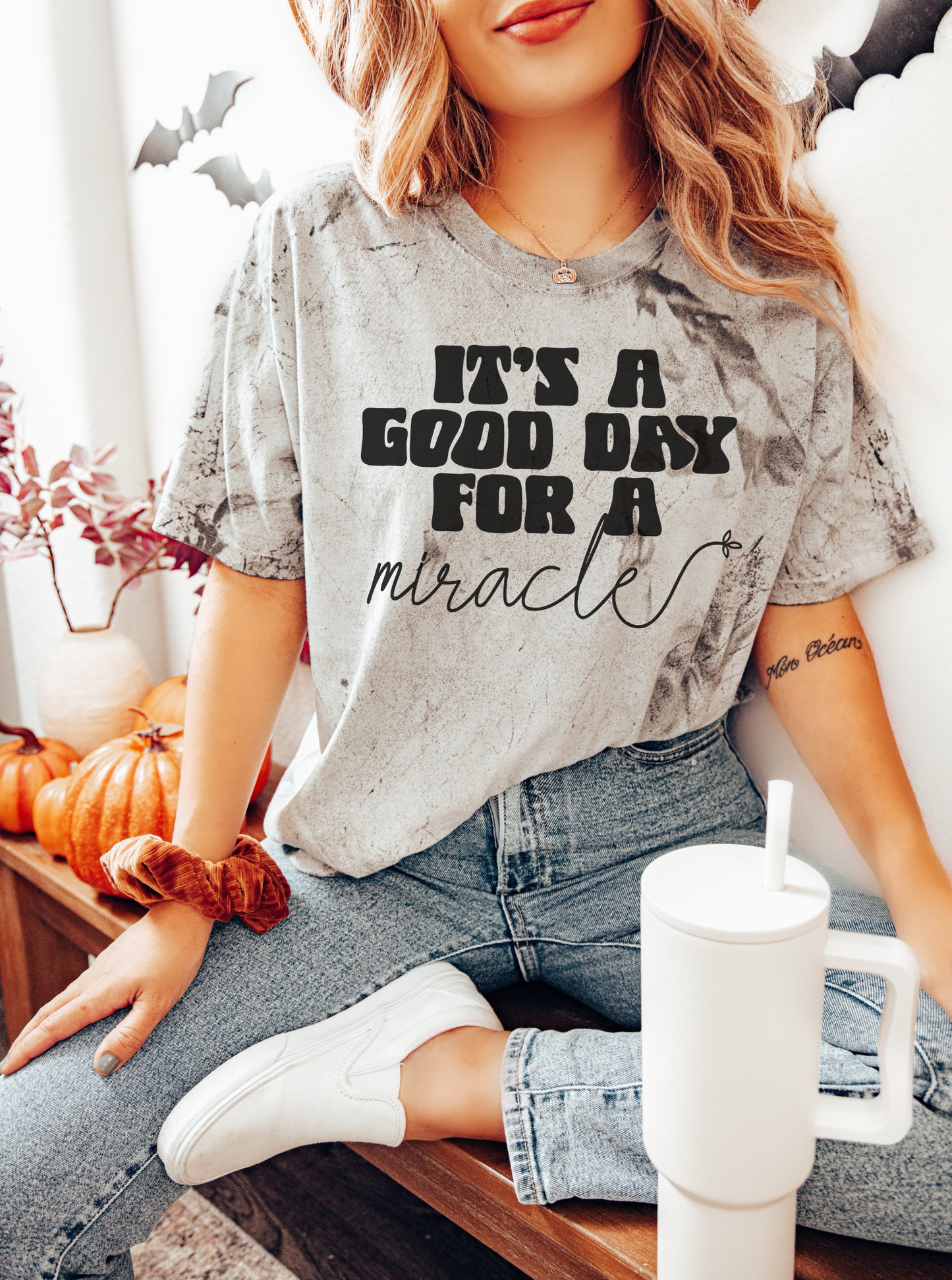 Hopeful 'Good Day for a Miracle' fertility journey shirt
