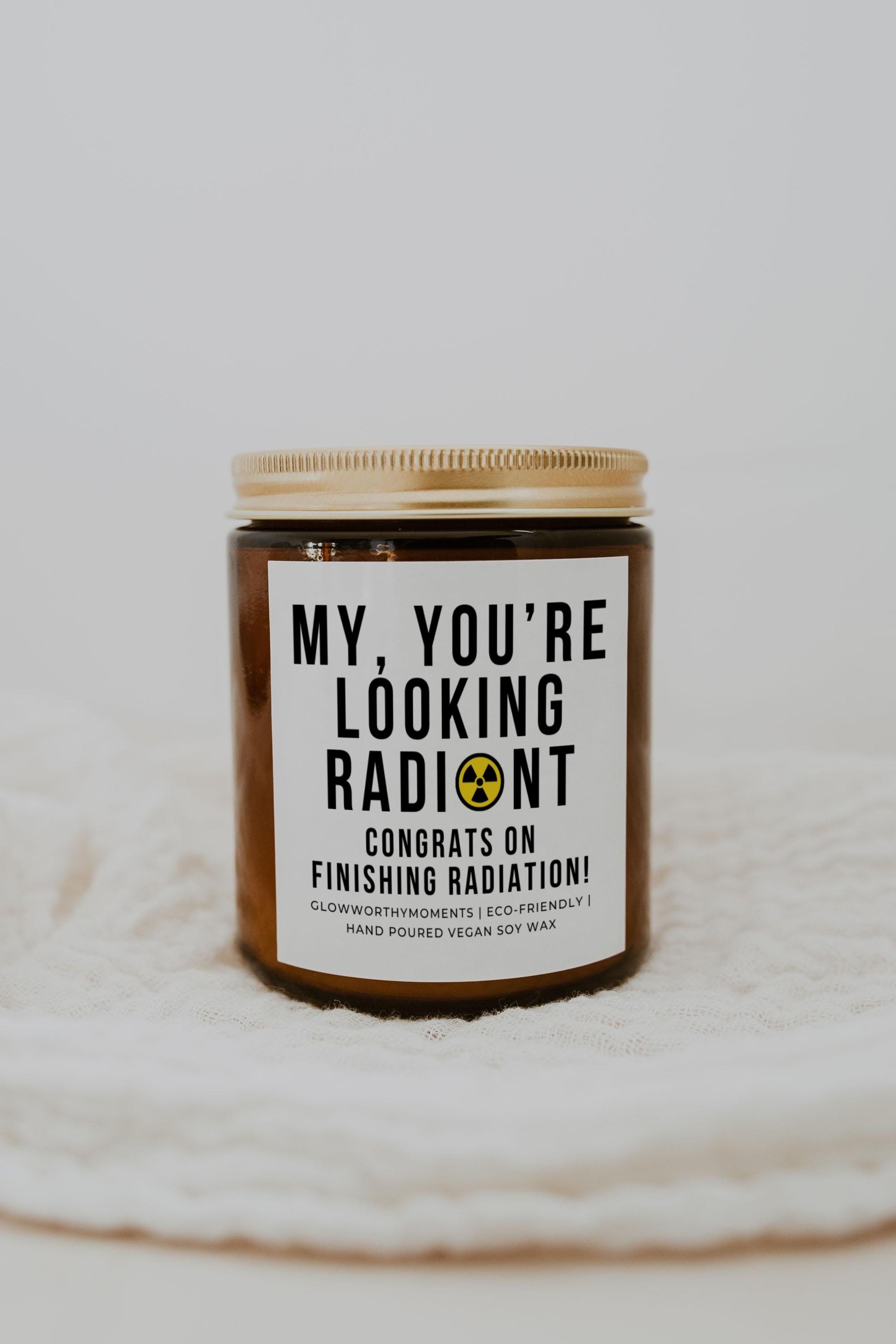Radiation survivor gift candle 